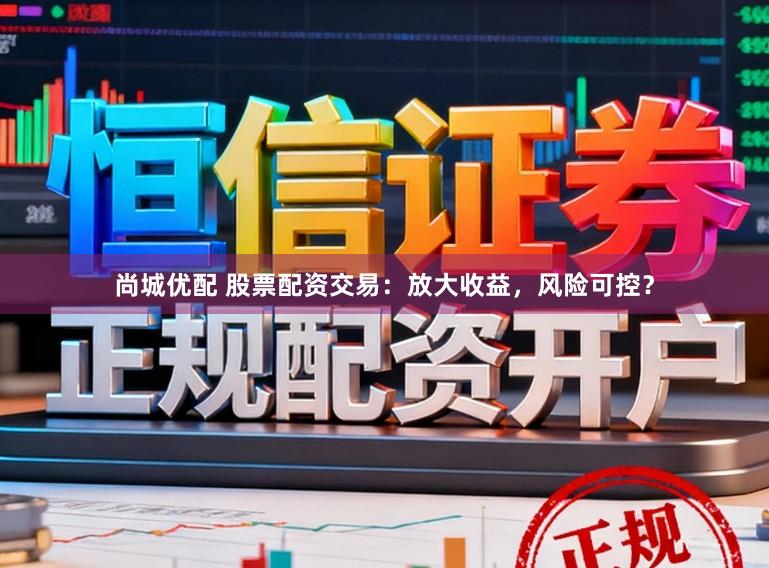 尚城优配 股票配资交易：放大收益，风险可控？