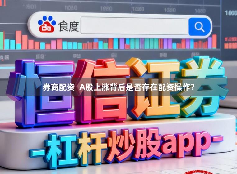 券商配资  A股上涨背后是否存在配资操作？